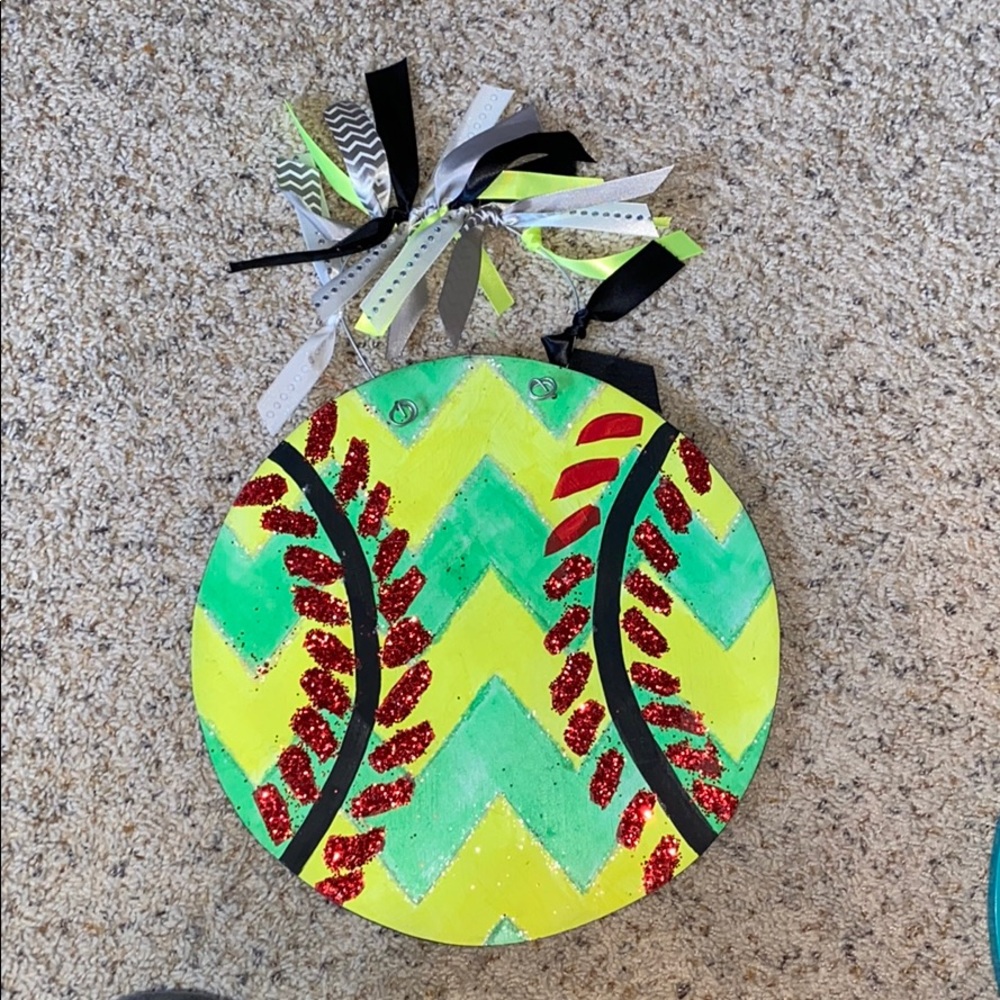 Softball door hanger